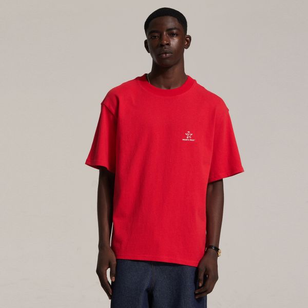 Bram’s Fruit Outline Lemon T-shirt Rood - Afbeelding 3