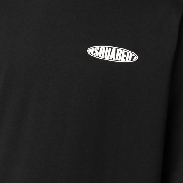 Dsquared2 Surf Board T-shirt Zwart - Afbeelding 4